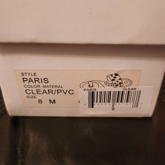 BCBGMaxAzriaParis Slides Clear PVC Size 8 - Picture 5 of 5